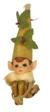 Nanco Vintage Christmas Shelf Elf Pixie Knee Hugger 6” X 2” Tall Hat RARE picture