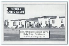 c1920 Junipero Serra Auto Court Boulevard View Daly City California CA Postcard picture