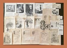 FAIRY FANTASY Ephemera Lot~Antique Magazine Pages,Stories,Vtg Illustration Art+ picture
