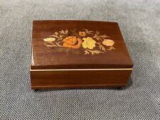 Vtg Italian Lacquered Wood Jewelry Reuge Music Box Doctor Zhivago Lara's Theme picture