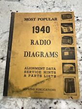 1940 Most Popular Radio Diagrams book - Supreme Publication Vintage picture