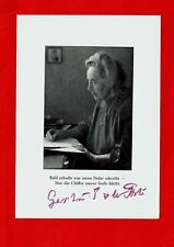 LD41-AUTOGRAPH-TWO PHOTOS-GERTRUD VON LE FORT-WRITER-POETESS-GERMANY  picture