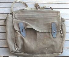 Italian Royal Army WW2 individual grey green canvas field bag with suspender picture