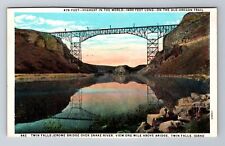 Twin Falls ID-Idaho, Twin Falls, Jerome Bridge, Antique Vintage Postcard picture