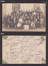 Vintage postcard 1924, Judaica, Zionist group, autographs, RPPC picture