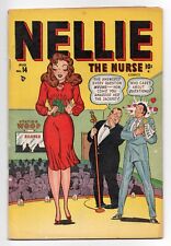 Nellie The Nurse Comics #14 (Timely/Marvel 1948) GGA, Headlights Cover | VG 4.0 picture