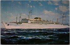 1960s MOORE-McCORMACK LINES Steamship Postcard 