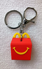 McDonald's Restaurants Kids Happy Meal Box Fast Food Employee Key Chain NOS New picture