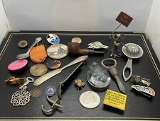 Vintage junk drawer lot items advertising Smalls Older As Shown Lot#4045 picture