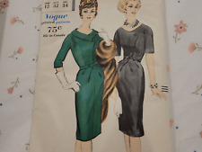 1960 Vogue pattern 5098 Size 12 Bust 32 Hip 34 One Piece Dress picture