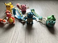 Pokemon Keychain Set of 5 - Charmander, Squirtle, Bulbasaur, Pikachu, Jigglypuff picture