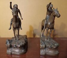 Bookends Antique 1927 Jennings Brothers, art C Mosman picture