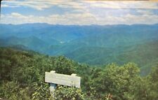 1961 Cherokee NC Mile High Overlook Postcard North Carolina Smoky Mountains picture