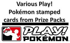 Various Play Pokémon stamped Prize Pack Pokémon TCG cards picture