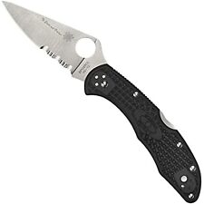 Spyderco Delica 4 Lightweight Folding Knife with Flat Ground Steel Blade and picture