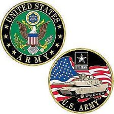 ARMY MILITARY M1 ABRAMS TANK LOGO ABRAMS USA FLAG 1.75