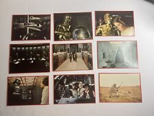Vintage Star Wars Card Cutouts - lot of 9 movie scenes picture
