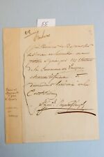 19th C Letter French General D'Angely Napoleon Waterloo Battle War picture