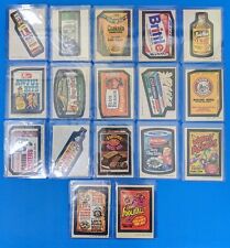 1973 Topps Wacky Packages Series 1 Tan Back Card Lot Of 17 picture