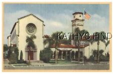 CA POSTCARD W_9640 MOTTELL'S MORTUARY AND CHAPEL, LONG BEACH, CA picture