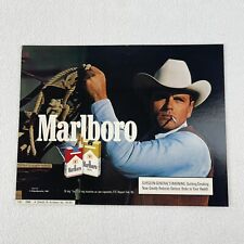 Vintage 1987 Marlboro Advertisement Display Store Sign 7.5