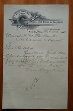 Fair & Bergstrom druggists, Butte City, Montana letterhead 1893 perfumery picture