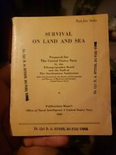 WW11 Military Handbook Survival On Land And Sea US Navy  1944 picture