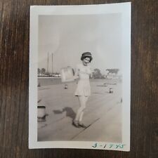 Vintage WWII Homefront Sweetheart Risque Photo for Soldier 1945 picture