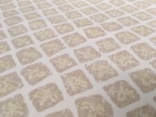Peter Fasano Diamond Handprint Cotton Upholstery Fabric- Mozia / Crema 4.40 MZ18 picture