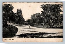 Fort Wayne IN-Indiana Sweeney Park Driveway Victorian Boy c1908 Vintage Postcard picture