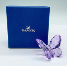 BEAUTIFUL SWAROVSKI CRYSTAL  BRILLIANT  VIOLET BUTTERFLY WITH ORIGINAL BOX picture