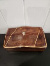 Fomerz Antique Hand Made Trinket Box  Leather Italy picture