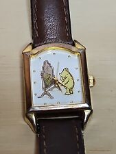 WATCH Vintage Ingersoll Classic Winnie The Pooh in Mirror E4 Disney Leather Band picture
