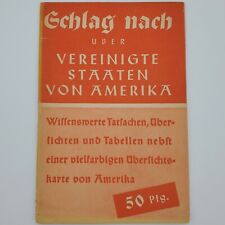 WW2 German booklet United States America US 1942 printed pamphlet facts numbers picture
