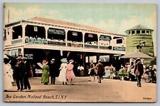 Tea Garden Midland Beach Staten Island-New York-VTG Postcard (Extremely Rare) picture