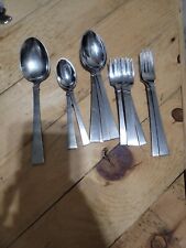 15 Piece Englishtown Stainless by John Brokate Mid-Century Spoon, Fork,  picture