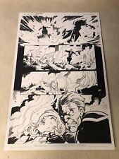 DOMINO #5 original art X-FORCE 2018 MARVEL TOPAZ smashed by EXPLOSION OUTLAW picture