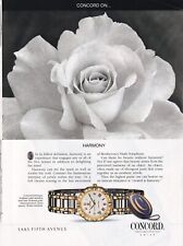 CONCORD SARATOGA WATCH Magazine Print Ad  VTG 1990S 1996 picture