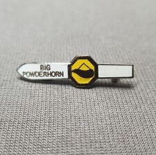 Vintage Big Powderhorn Mountain Michigan Ski Resort Souvenir Lapel Pin Brooch picture