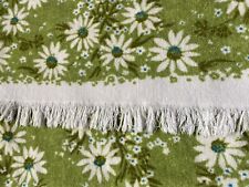 Vintage Martex Green Floral Bath Towel  picture