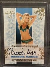 BRANDIE MOSES 2011 BenchWarmer Signed HAPPY HOLIDAYS Authentic Autograph picture