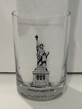 1986 STATUE of LIBERTY Glass  Nathan’s Famous 70th Anniversary Collector Glass picture