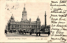 Vtg 1902 Municipal Buildings Glasgow Scotland Postcard picture
