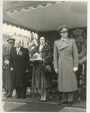Vintage Queen Fabiola and King Baudouin of Belgium Silver Print Tirag picture