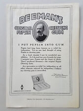 1917 Beeman's Pepsin Chewing Gum Store Display Vintage Magazine Print Ad picture