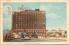 Prince Edward Hotel & Canada Building Ouellette St. Windsor Canada Postcard B34 picture