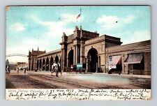 Columbus OH-Ohio, Union Station, Antique, Vintage c1907 Postcard picture