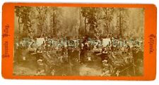 Yosemite California CA - CAMPING OUT IN NATIONAL PARK - c1870s Stereoivew picture