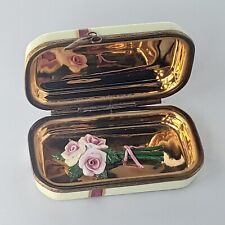 Limoges Trinket Box Bouquet Of Flowers In Gift Box picture