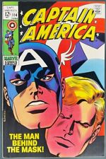 Captain America #114 (1969) Stan Lee and Jack Kirby - Classic Cover (VF+) picture